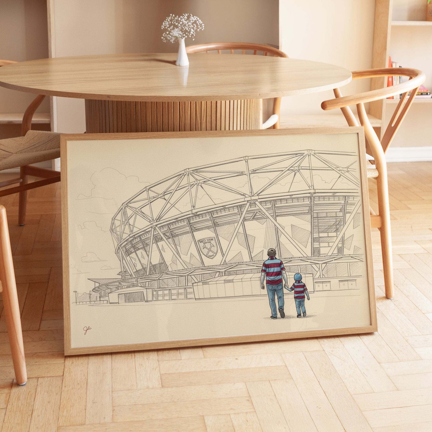 "Forever Blowing Bubbles" - West Ham United Football Club print