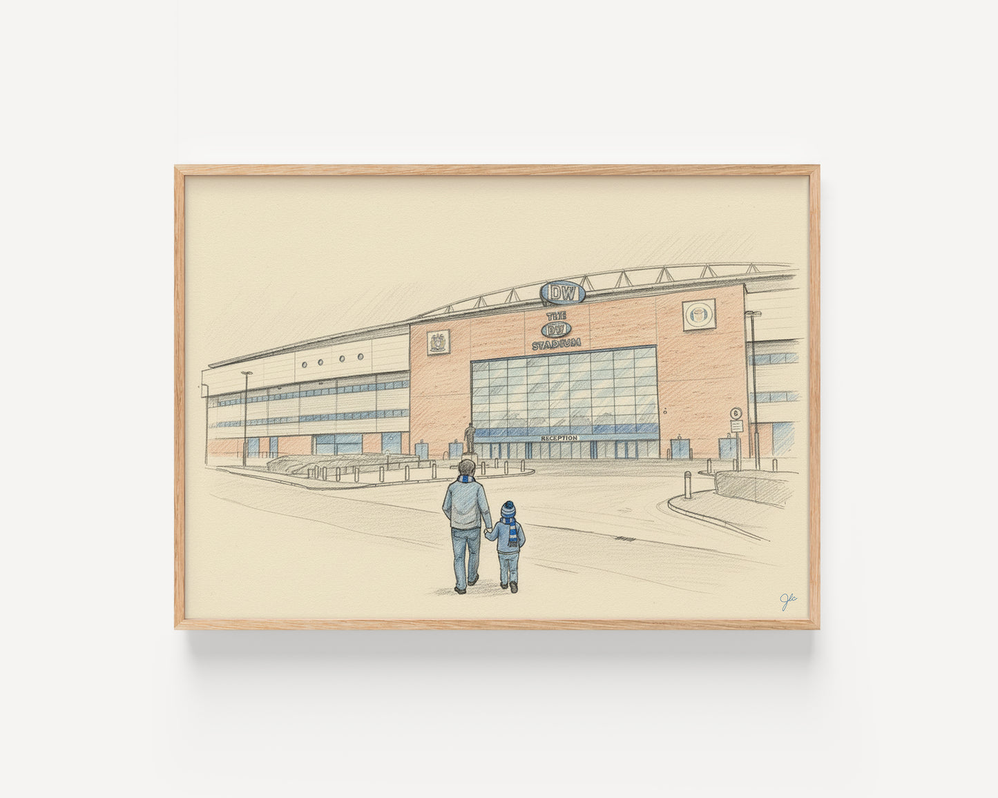 Wigan Athletic FC The Brick Community Stadium football wall art print