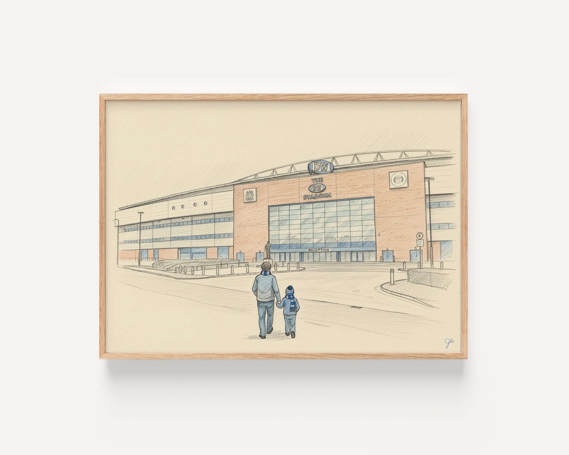 Wigan Athletic FC The Brick Community Stadium football wall art print