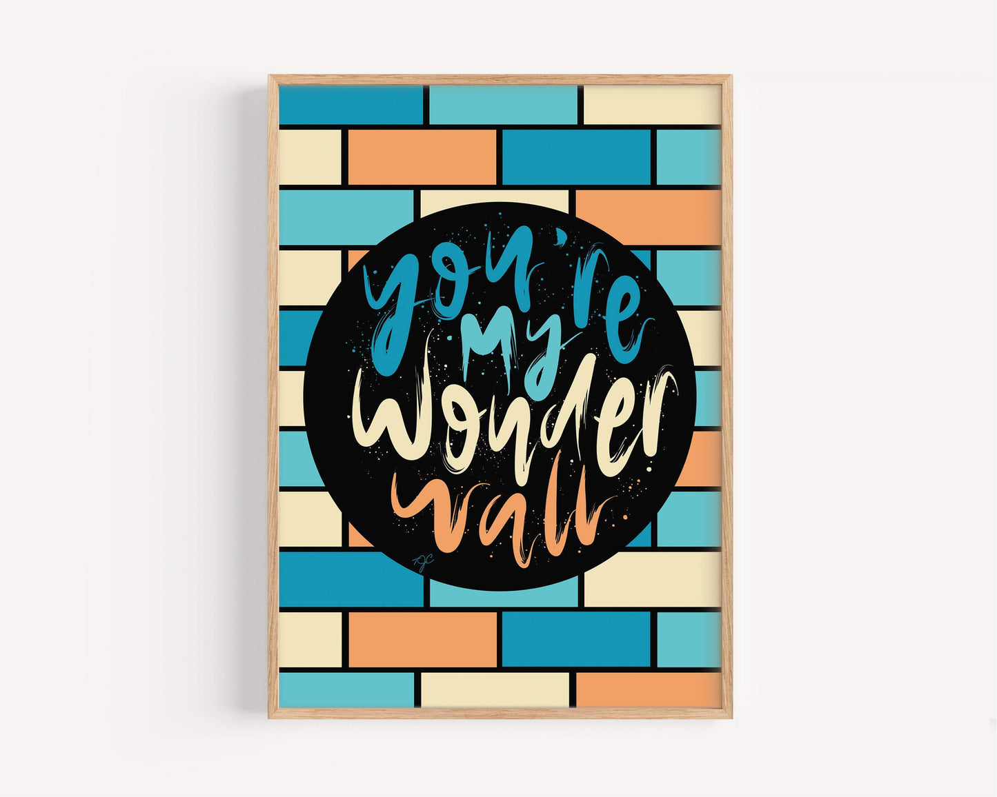 Wonderwall Oasis lyrics print
