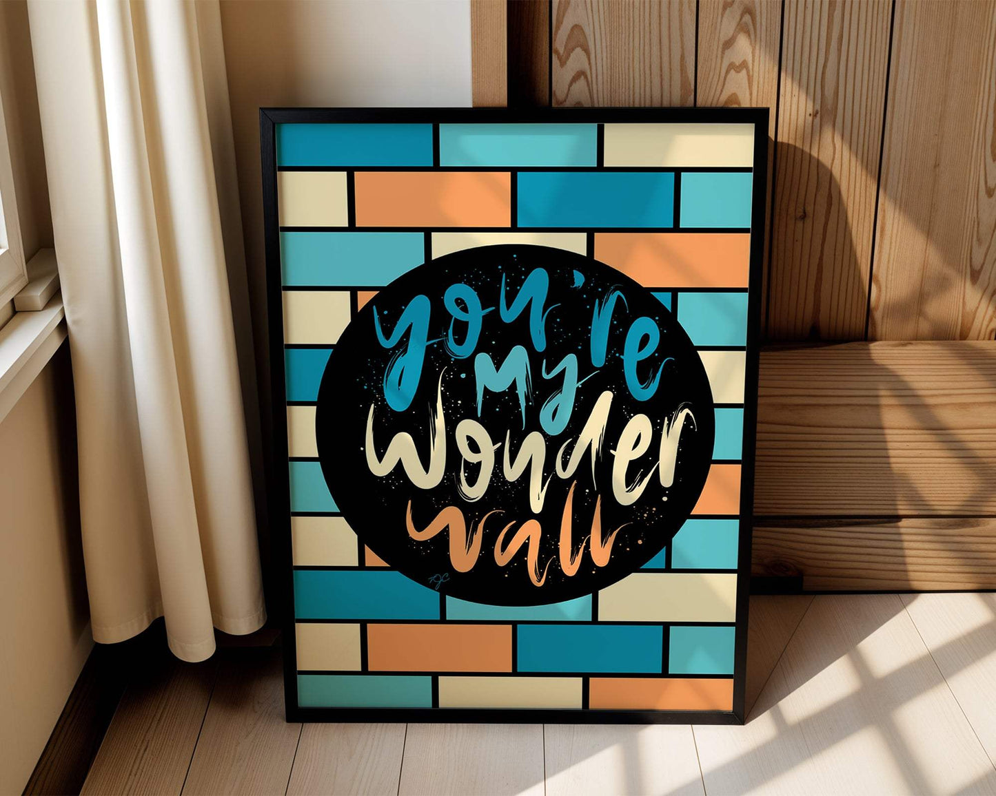 Wonderwall Oasis lyrics print