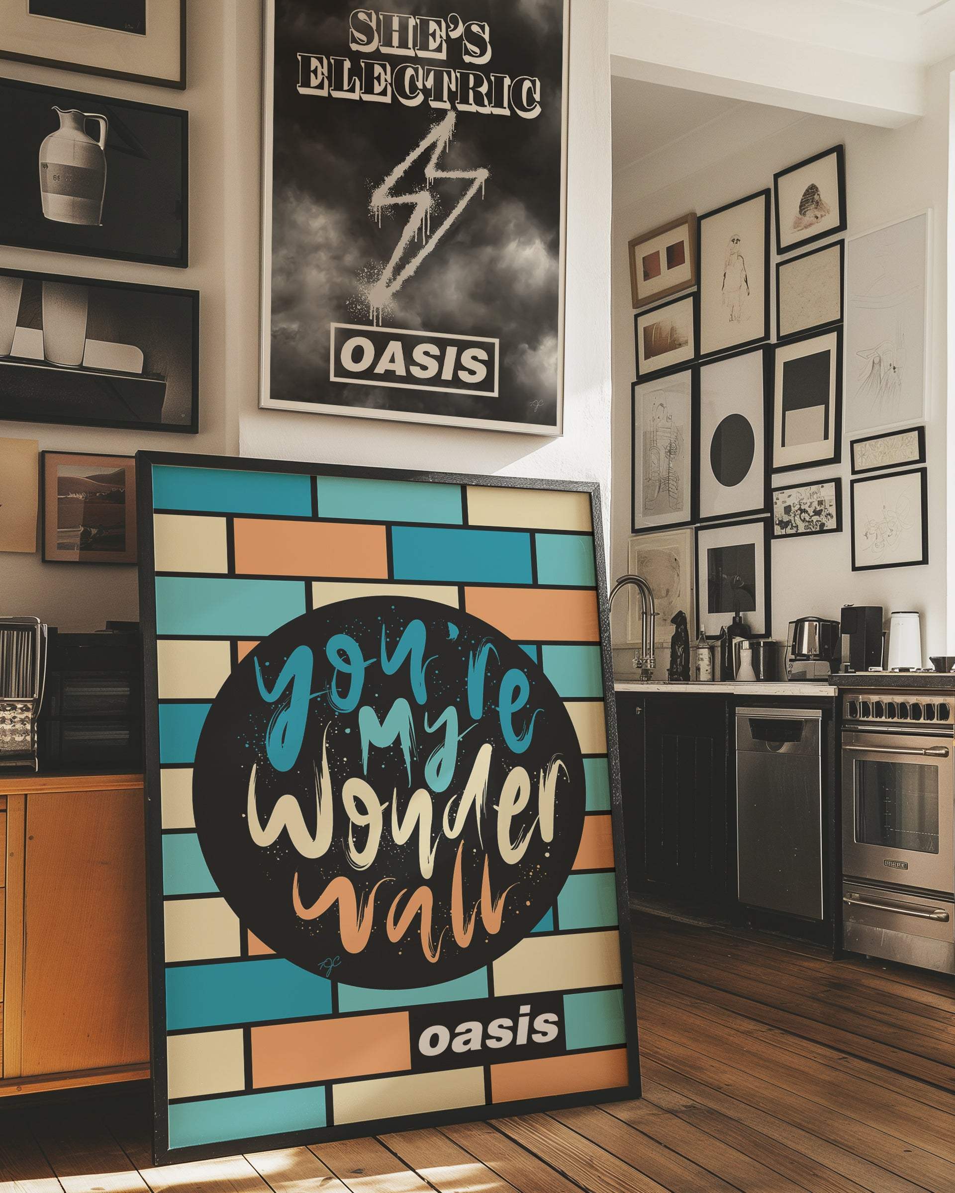 Wonderwall Oasis lyrics print