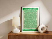 John Lennon Working Class Hero lyrics print - Striped Circle