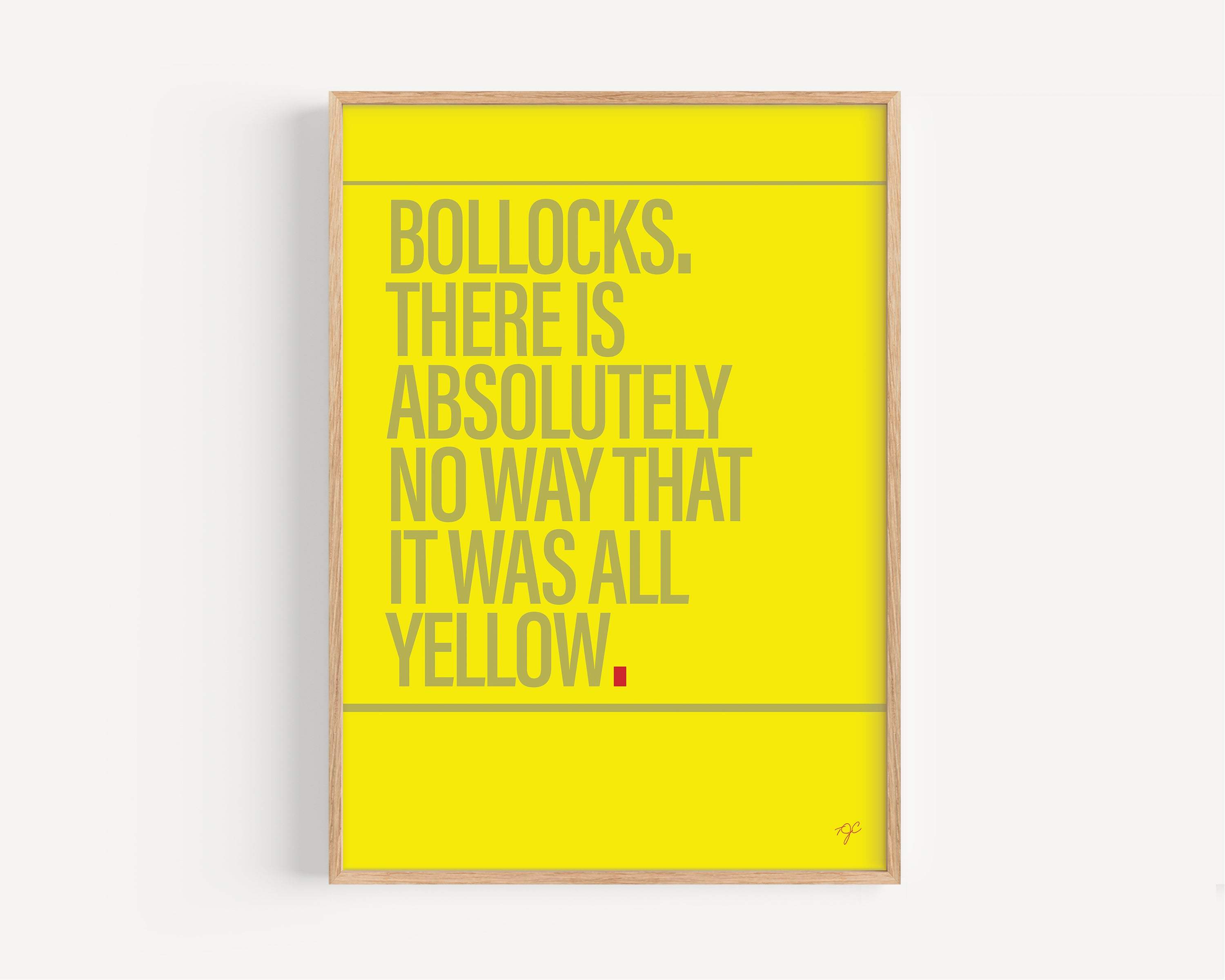 Yellow print on a high quality matte paper - various colours! – Striped ...