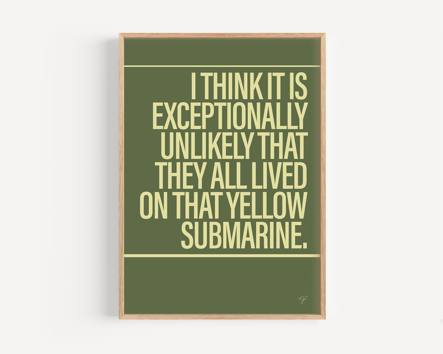 Yellow Submarine - Framed Print