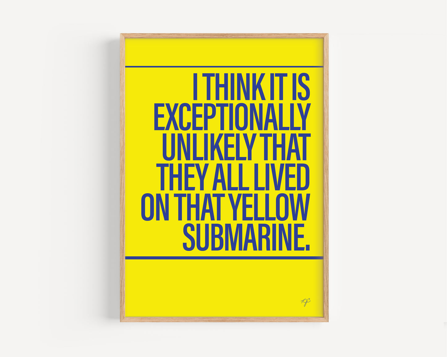 Yellow Submarine - Framed Print