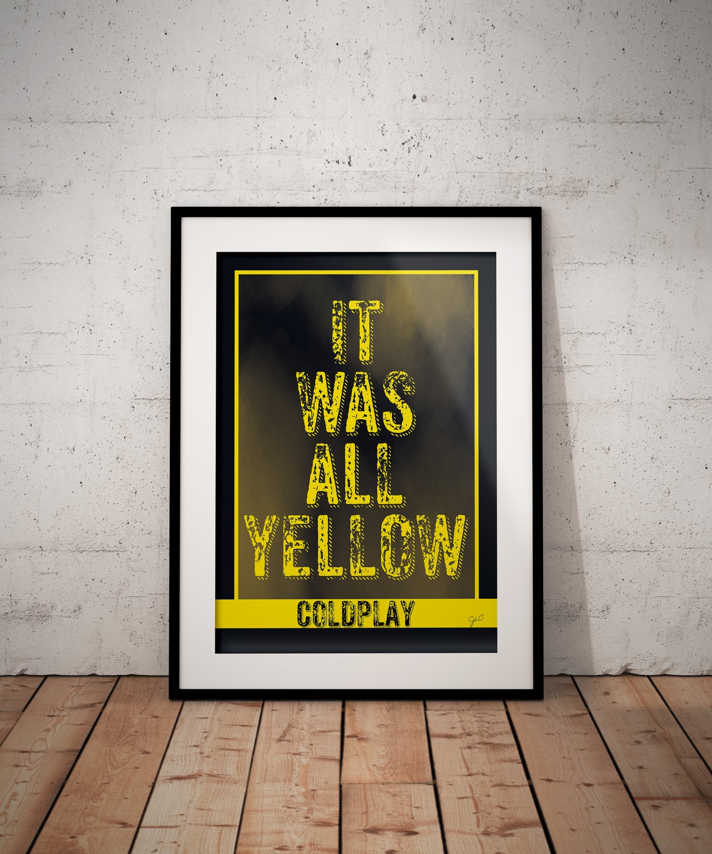 Coldplay Yellow print
