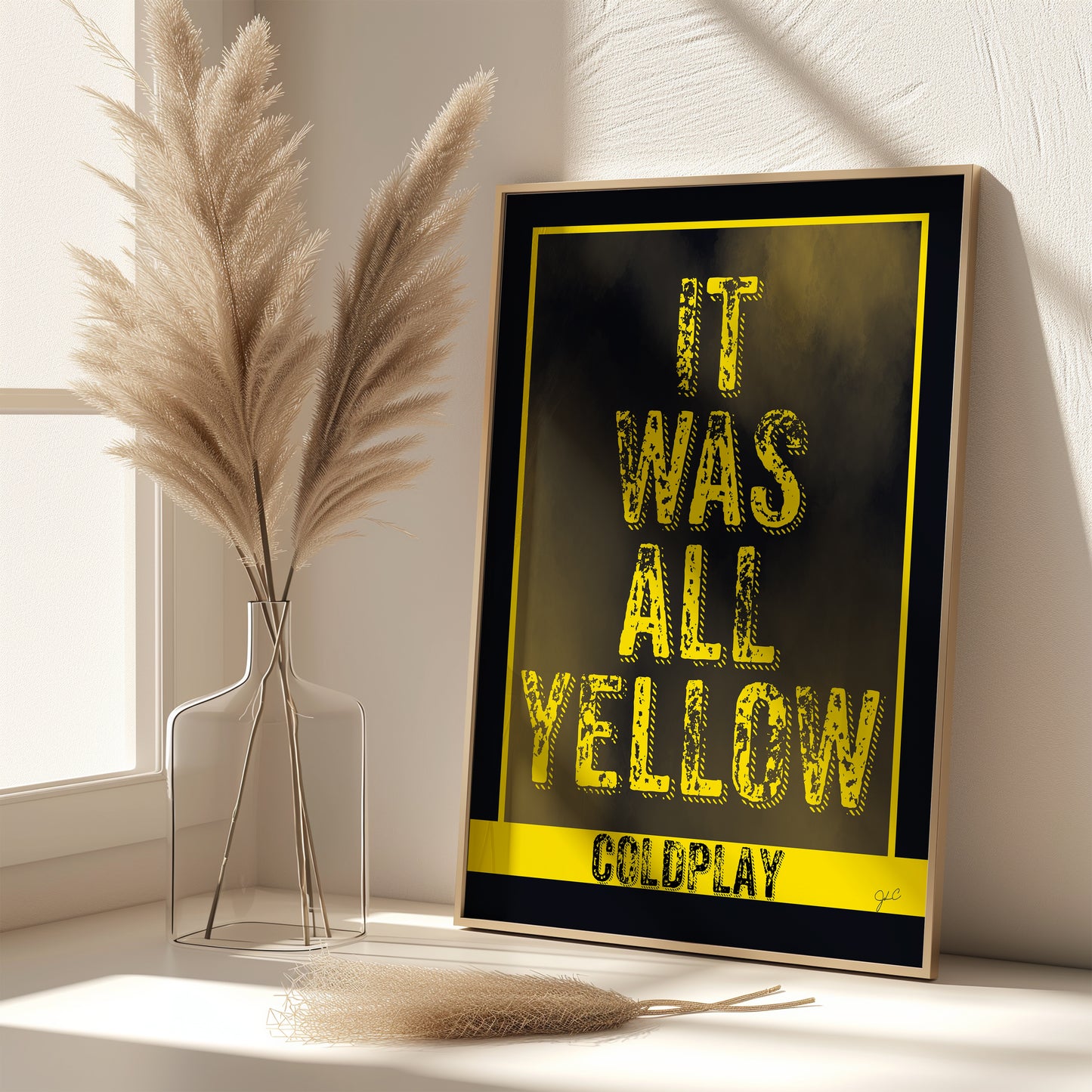 Coldplay Yellow print