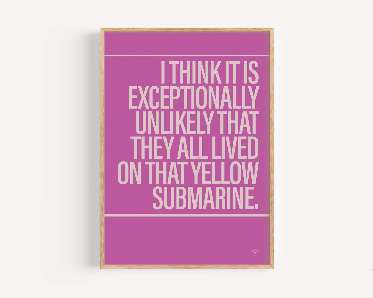 Yellow Submarine print