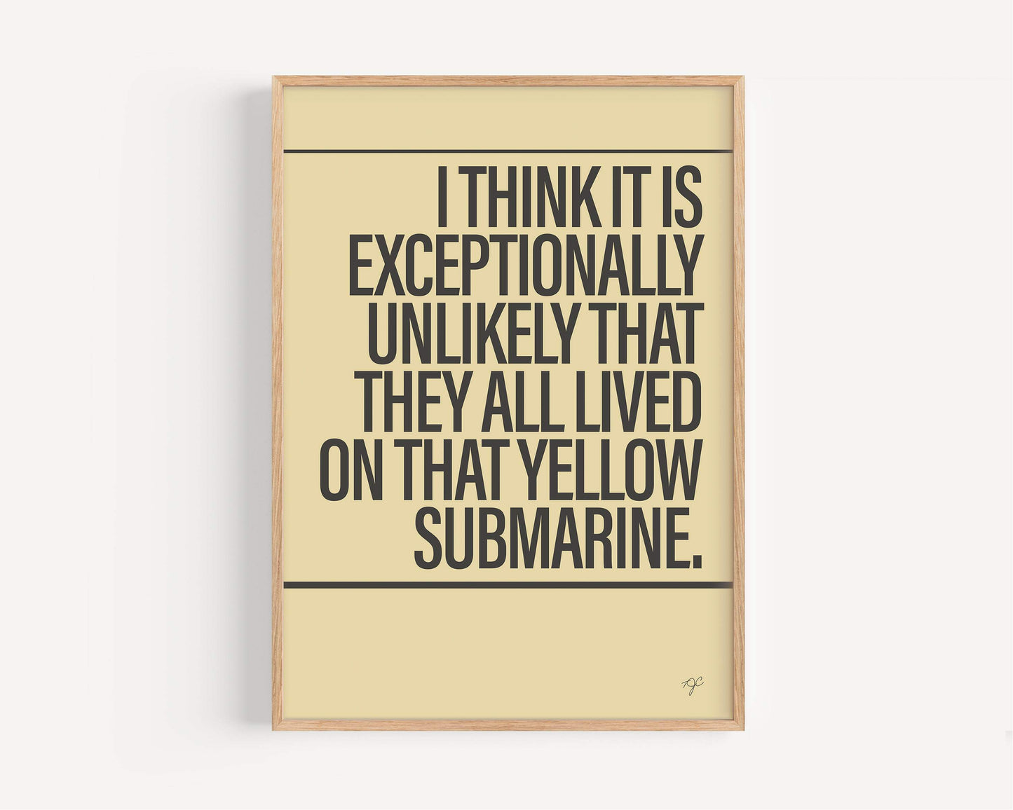 Yellow Submarine print