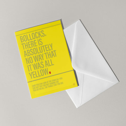 "Yellow" - Greeting Card