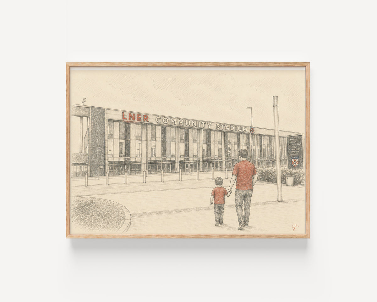 "Minster Pride" York City FC Football Wall Art Print | UK