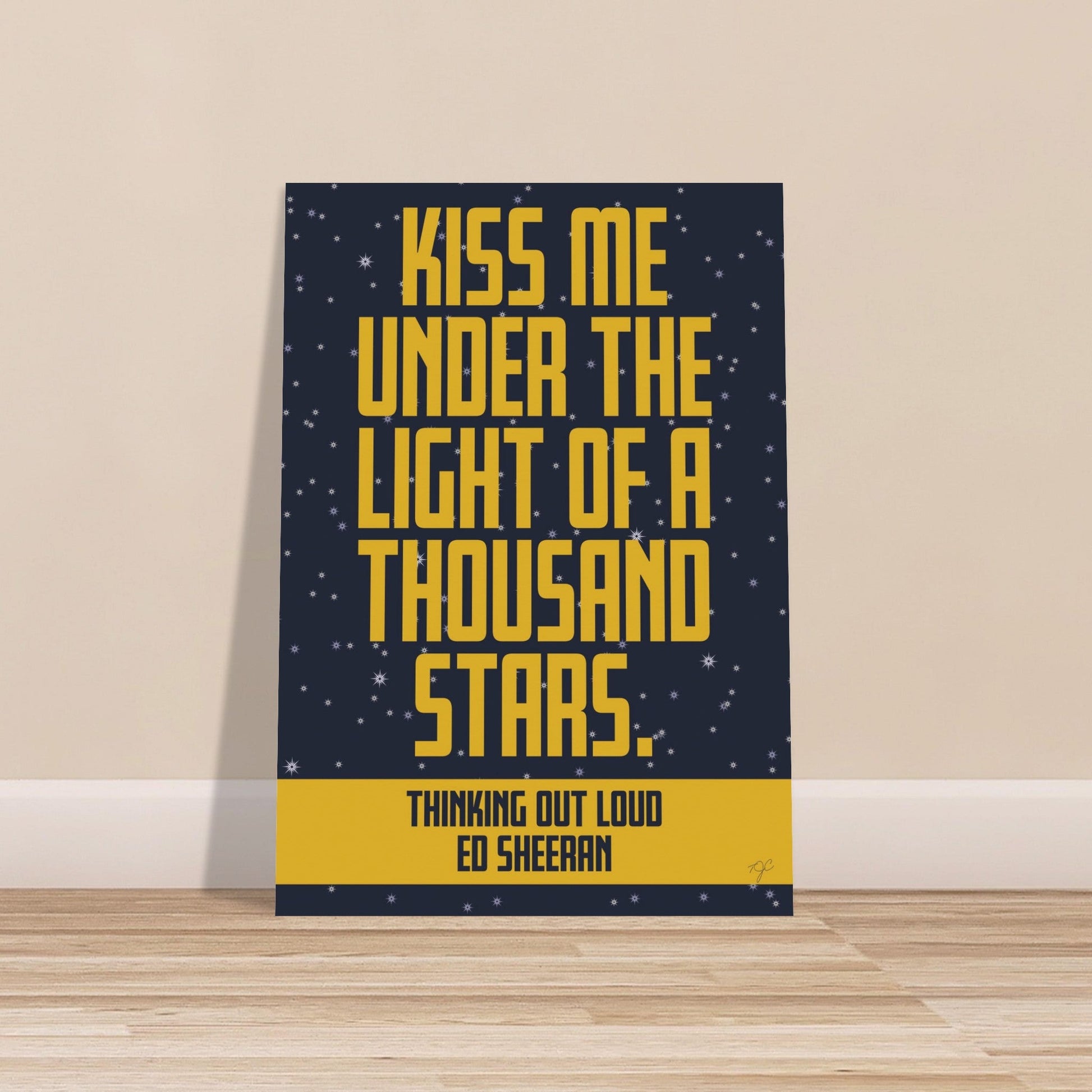 Thinking Out Loud - Ed Sheeran - Art Print