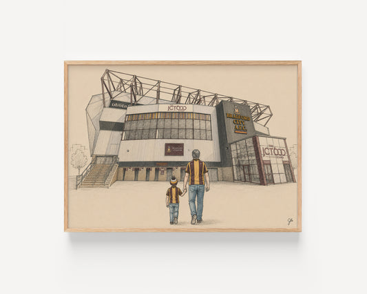 Bradford City FC Valley Parade football wall art print