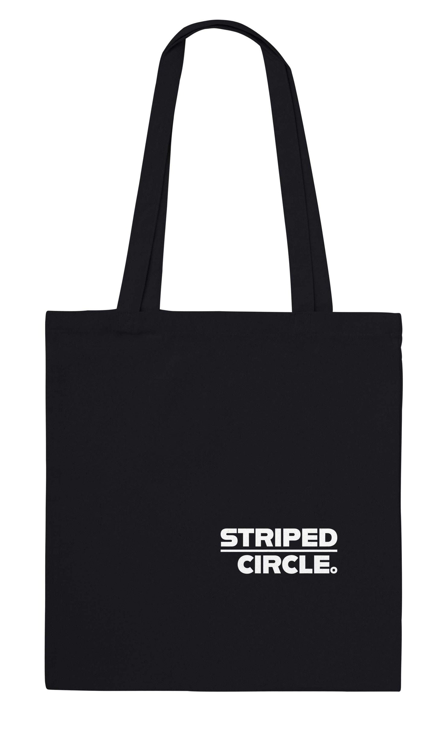 Kung Fu Fighting Tote Bag with music-inspired prints from Striped Circle Apparel, 100% cotton, double-sided print, 10 litre capacity