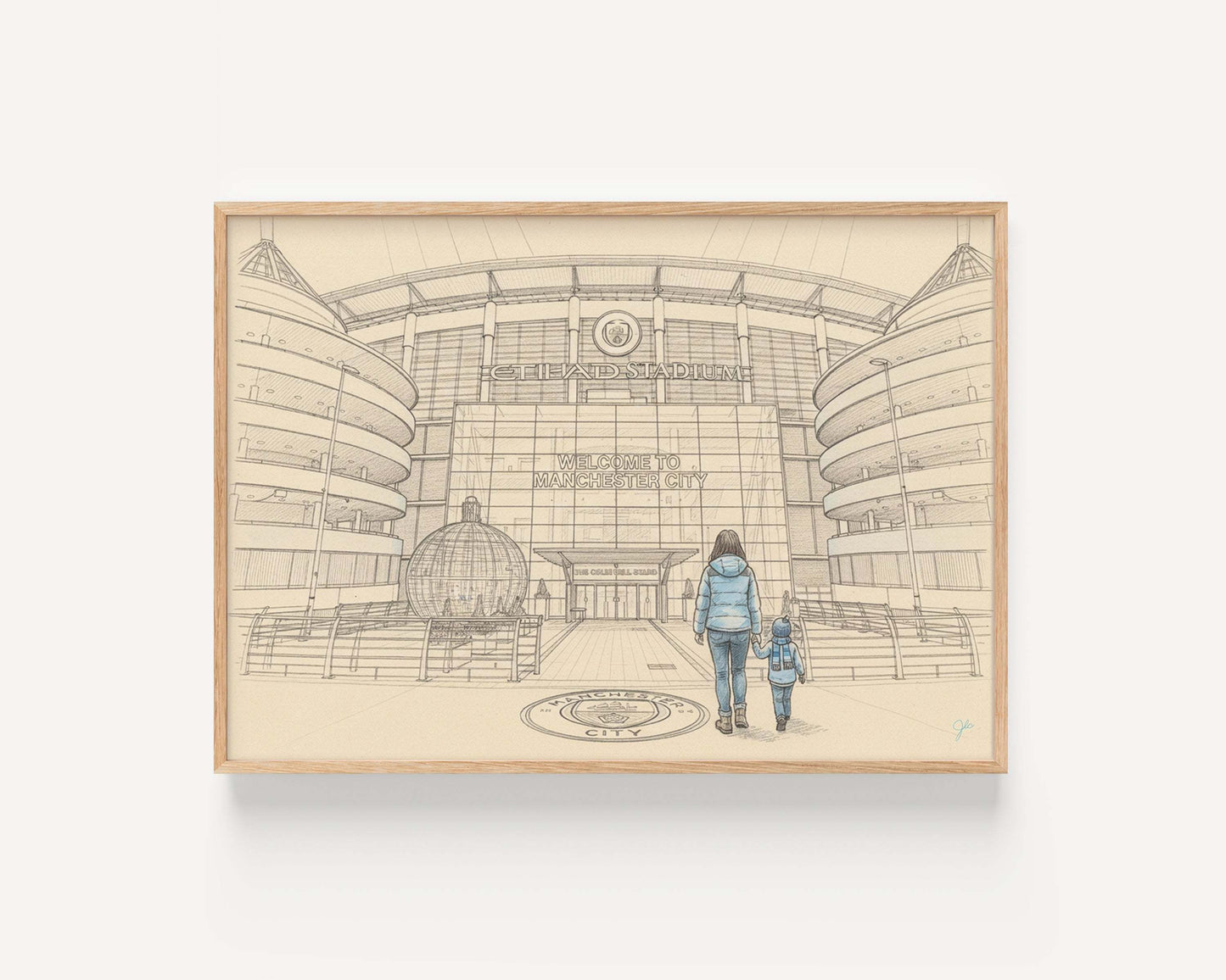 "Blue Moon" - Manchester City Football Club print