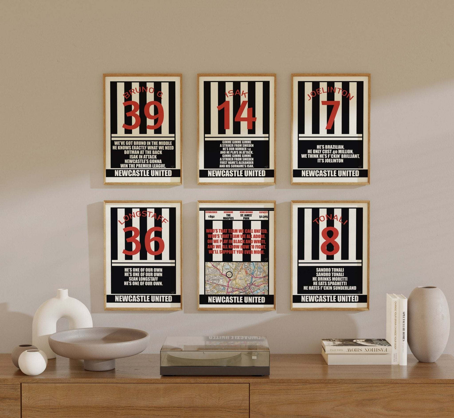 Newcastle United Alexander Isak Football Print