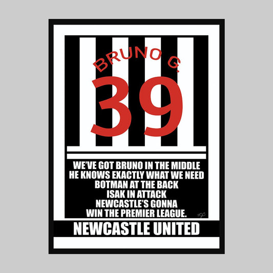 Newcastle United Bruno Guimaraes Football Print