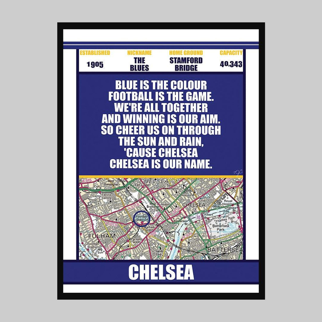 Postmark Chelsea Chelsea prints, posters and artwork for all Chelsea Football Club fans ...