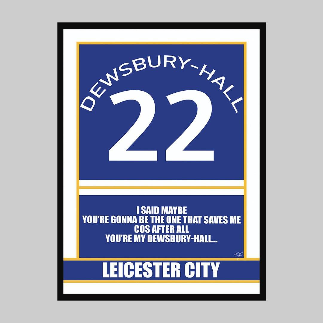Leicester City Kiernan Dewsbury-Hall print - Striped Circle