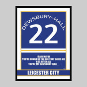 Leicester City Kiernan Dewsbury-Hall print - Striped Circle