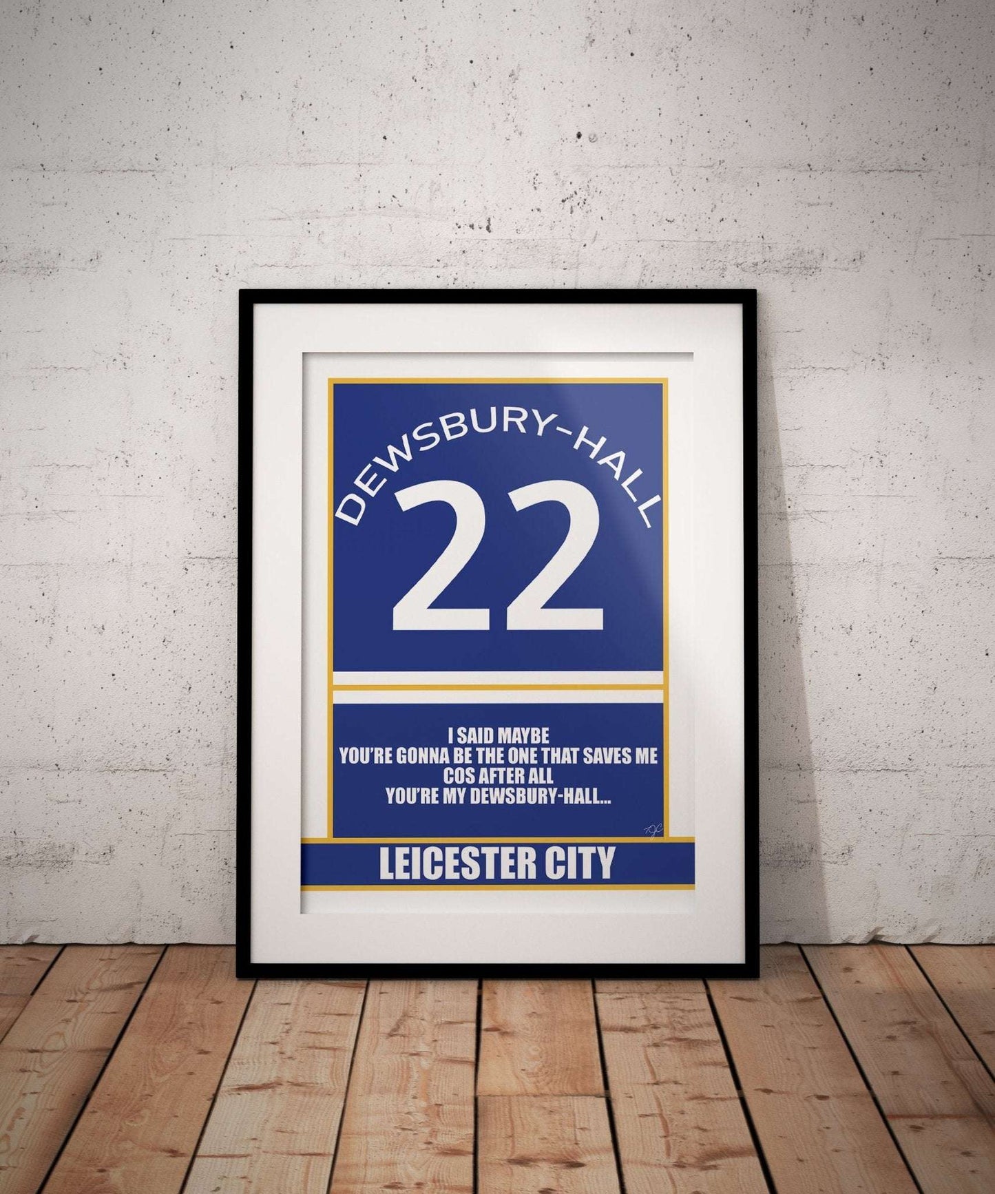 Leicester City Kiernan Dewsbury-Hall print - Striped Circle