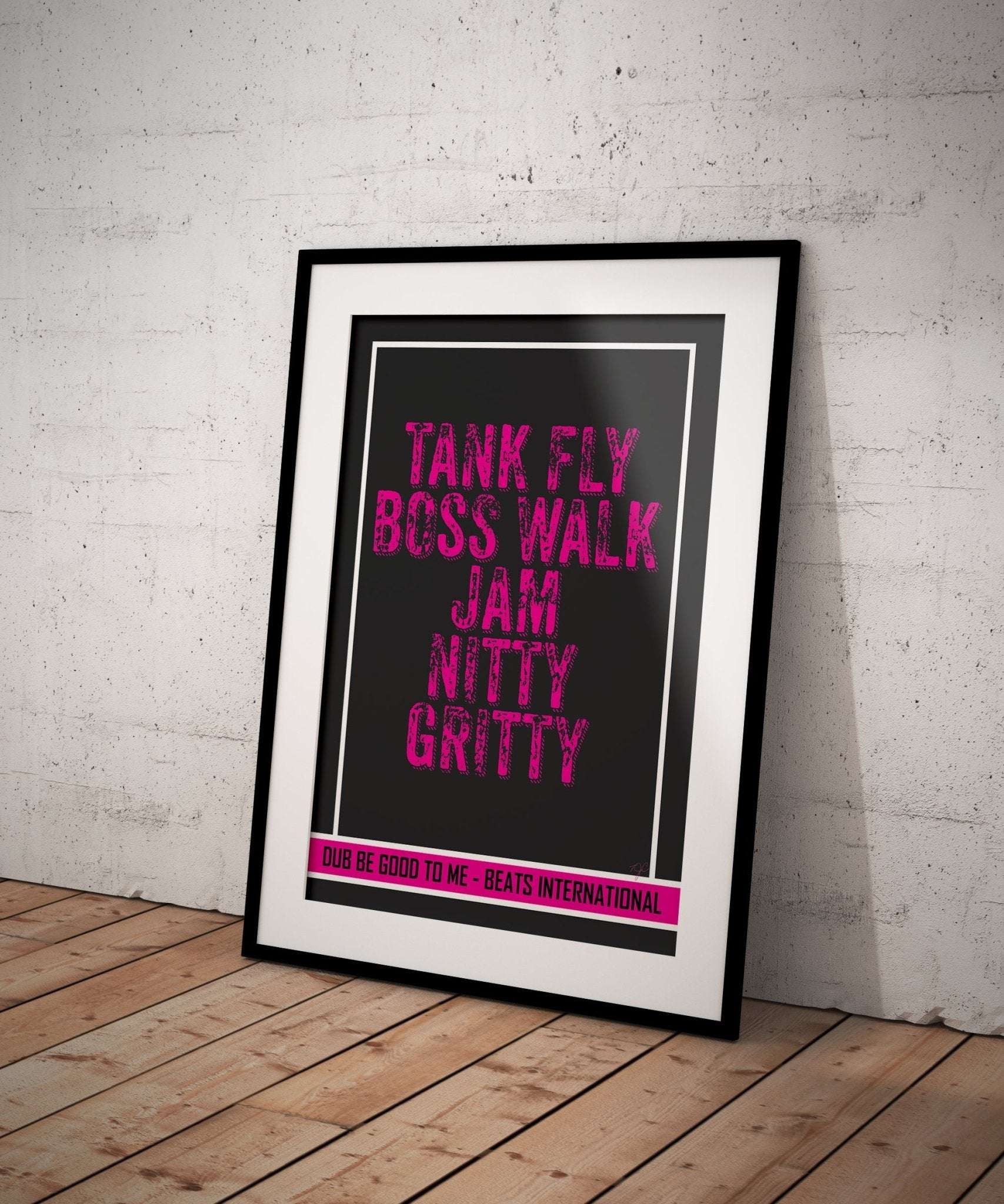 Dub Be Good to Me (Part I) - Beats International - Art Print - Striped CircleA4