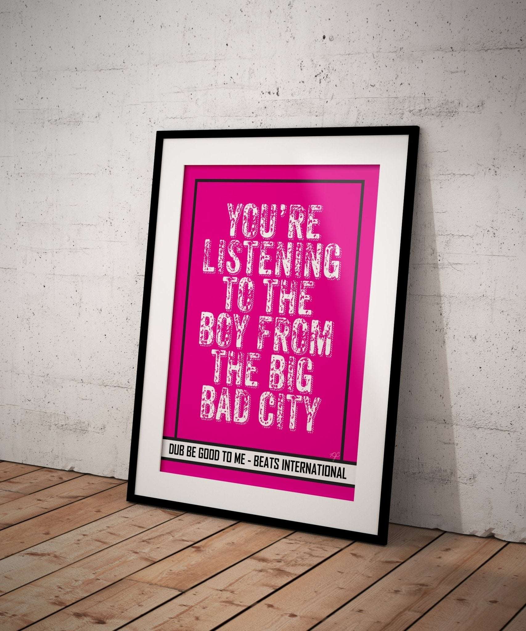 Dub Be Good to Me (Part II) - Beats International - Art Print - Striped Circle