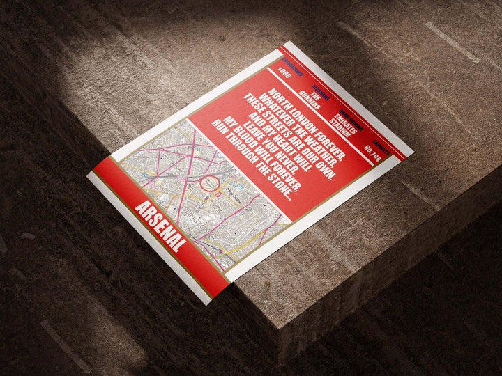Arsenal Emirates Stadium - Football Art Print - Striped Circle