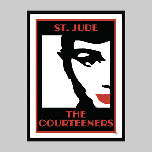 St. Jude - The Courteeners - Art Print - Striped CircleA4