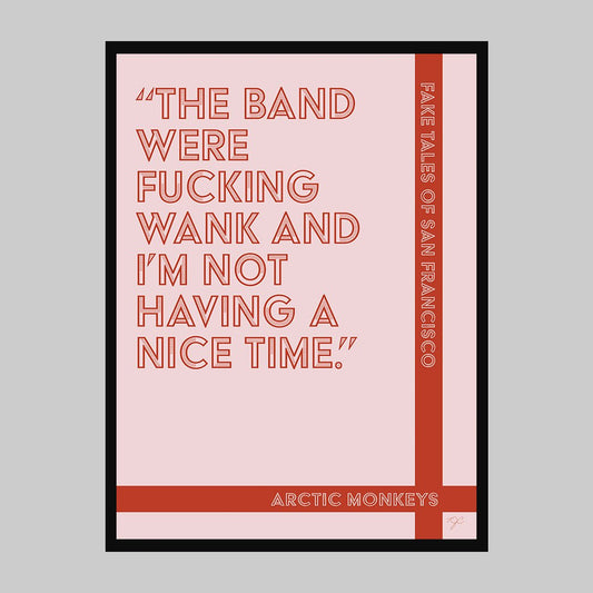 Fake Tales of San Francisco - Arctic Monkeys - Art Print - Striped CircleA1