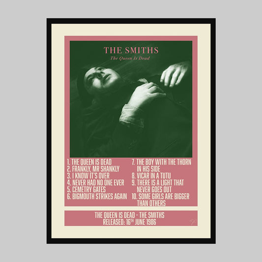 The Queen is Dead - The Smiths - Album Print - Striped CircleA4