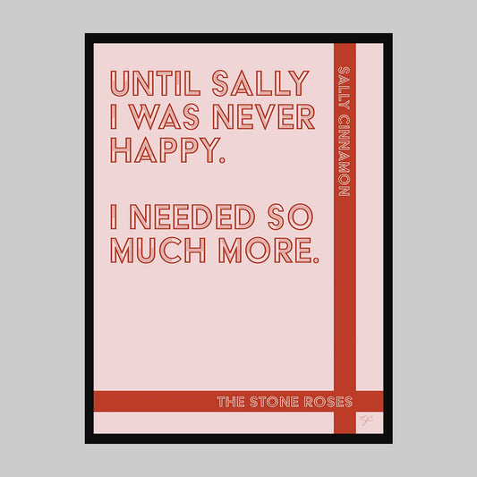 Sally Cinnamon - The Stone Roses - Art Print - Striped CircleA1