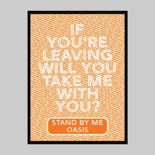 Stand by Me - Oasis - Art Print - Striped CircleA4