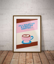 Frothy Coffee? - Art Print - Striped Circle
