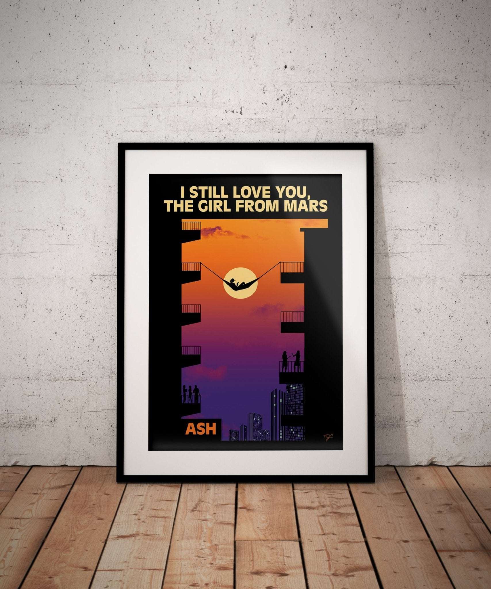 Girl From Mars by Ash - Art Print - Striped Circle