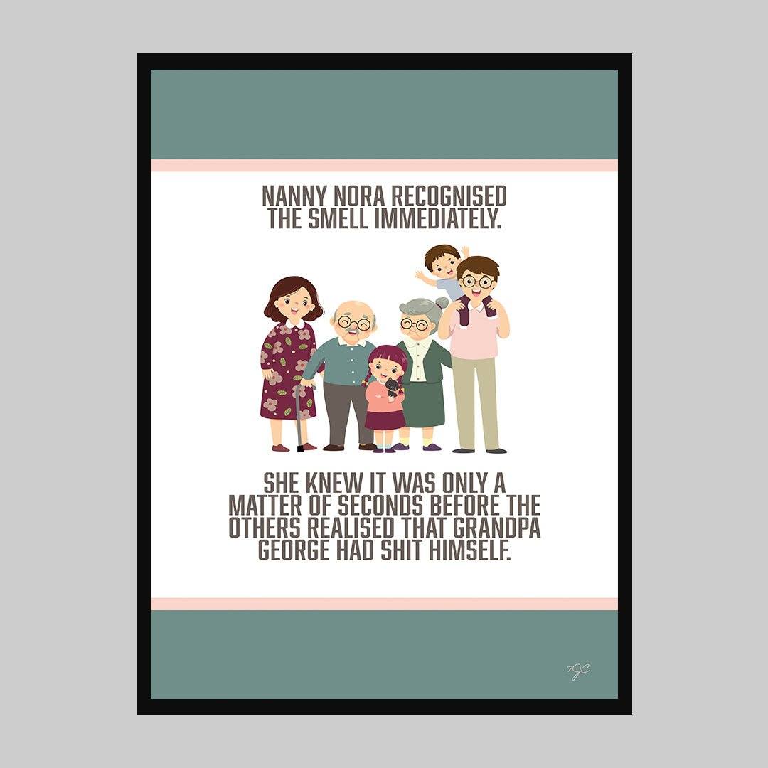 Family Photo - Art Print - Striped Circle