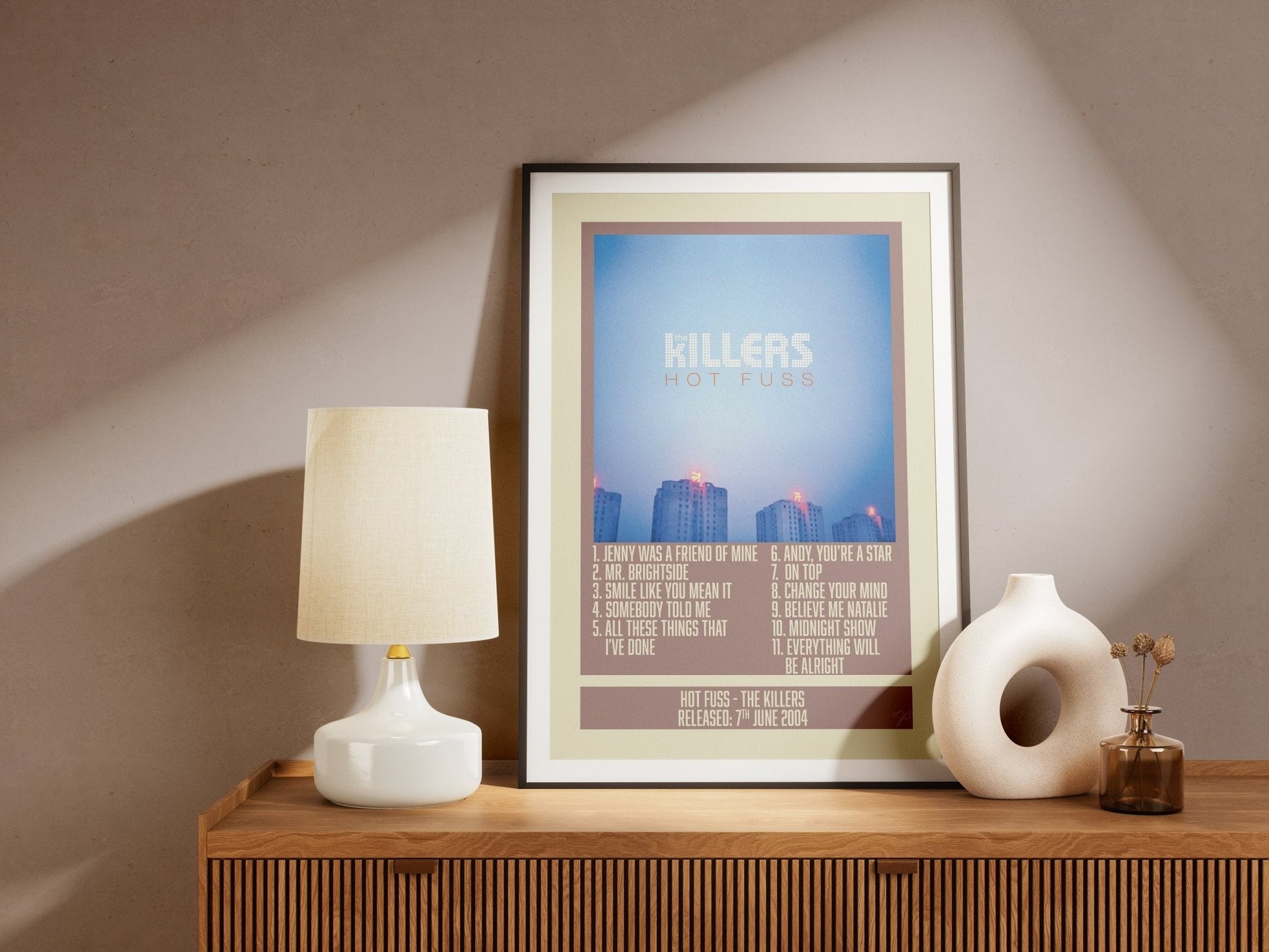 Hot Fuss - The Killers - Album Print - Striped Circle