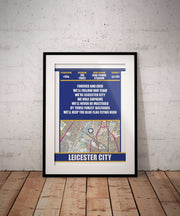 Leicester City King Power Stadium football print - Striped Circle