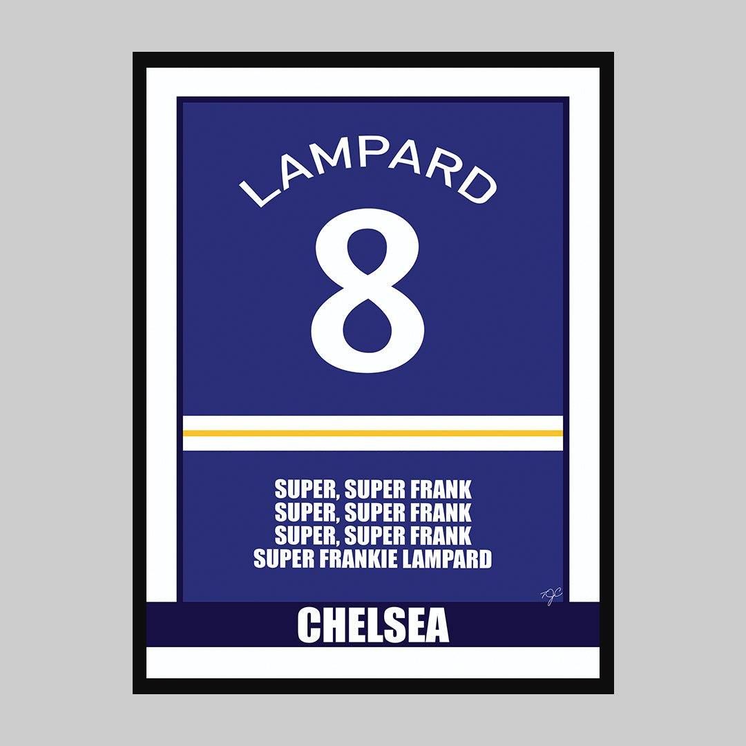 Frank Lampard Chelsea - Football Print - Striped Circle