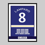 Frank Lampard Chelsea - Football Print - Striped Circle