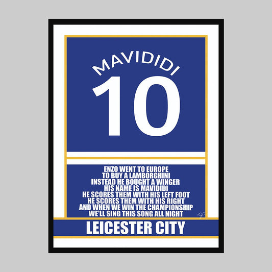 Leicester City Stephy Mavididi print - Striped Circle