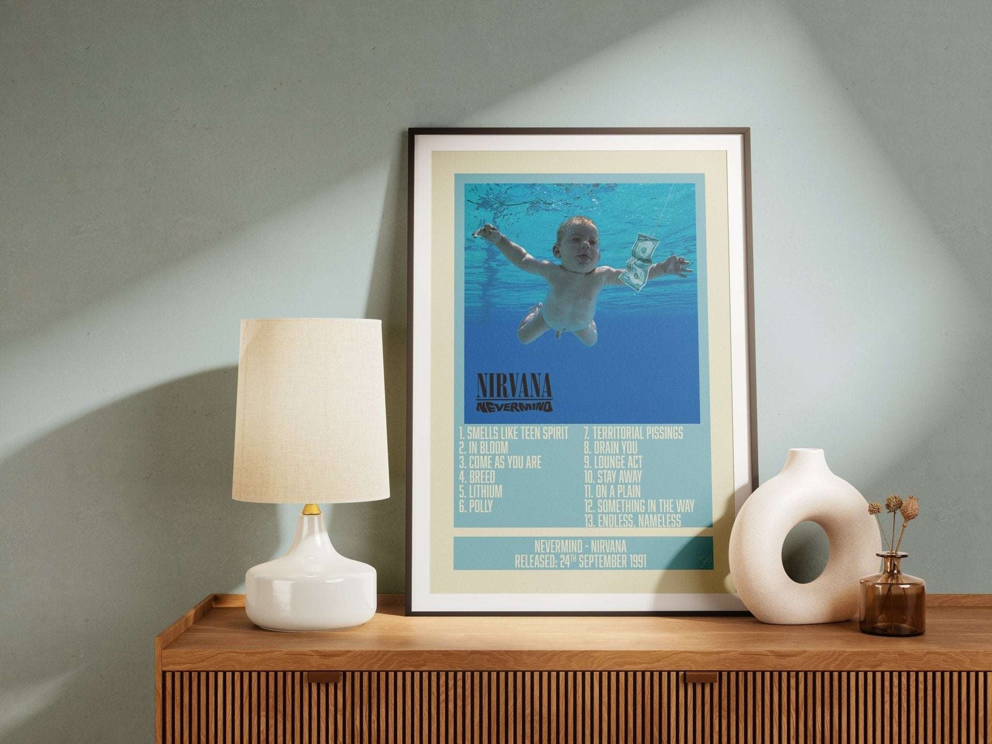 Nevermind - Nirvana - Album Print - Striped Circle