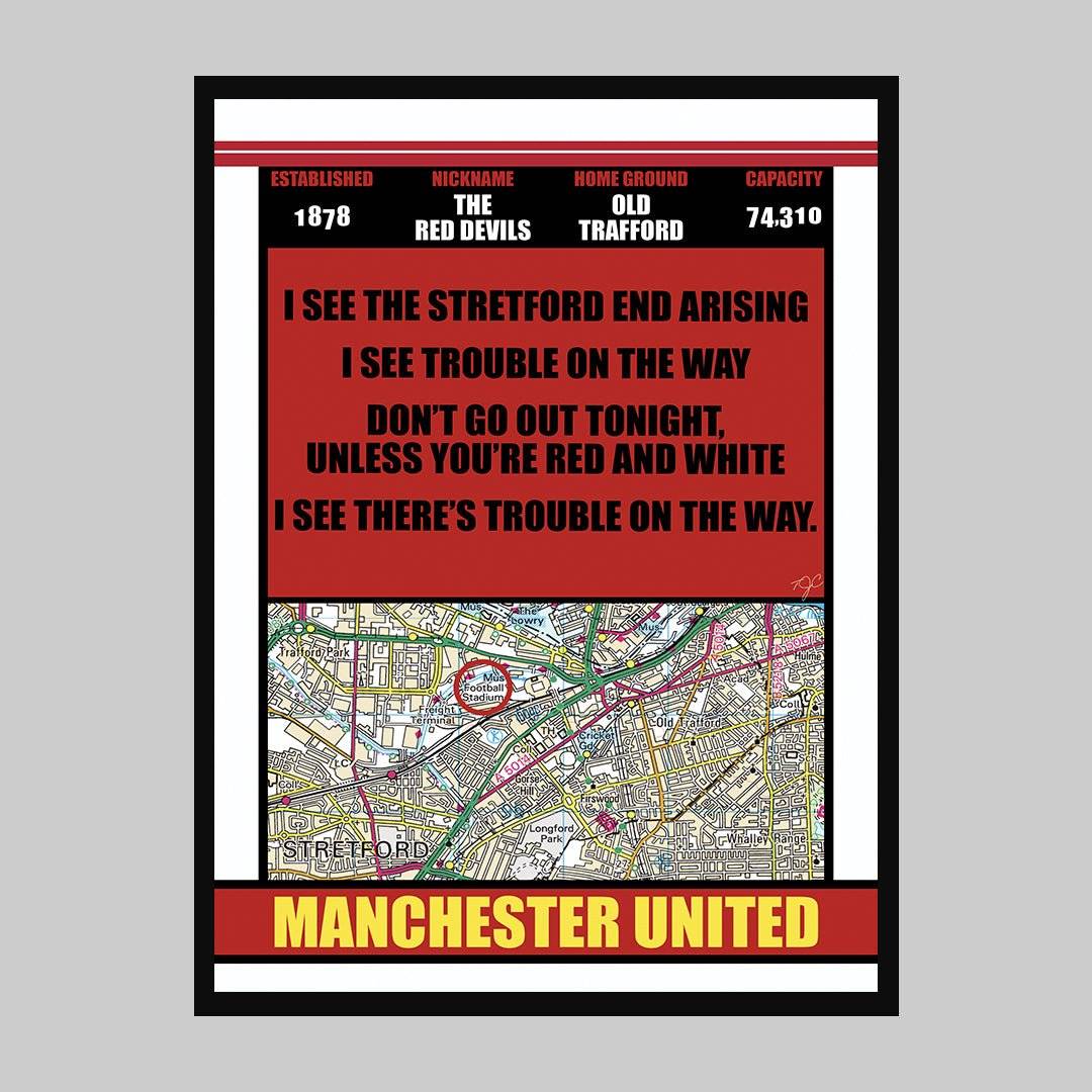 Old Trafford Manchester United - Football Print