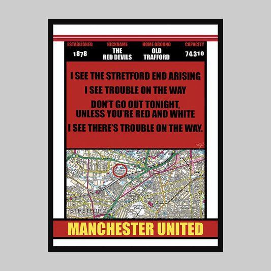 Manchester United - Old Trafford - Football Print