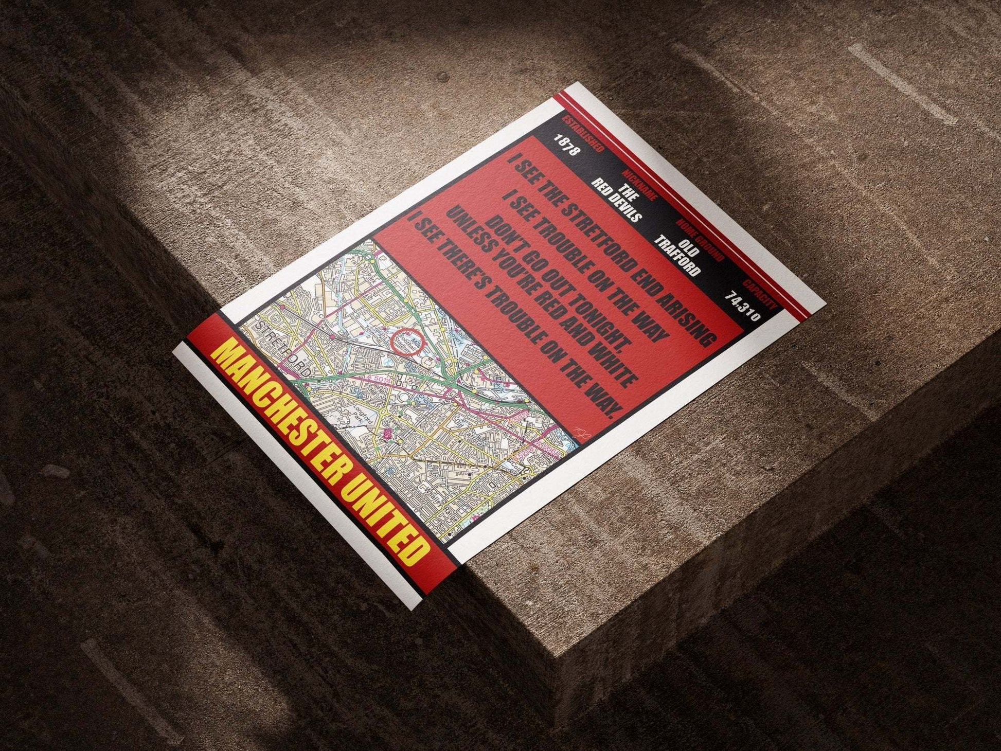 Old Trafford Manchester United - Football Print