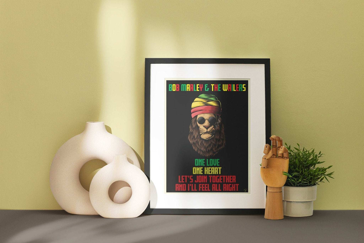 One Love - Bob Marley & The Wailers - Art Print - Striped Circle