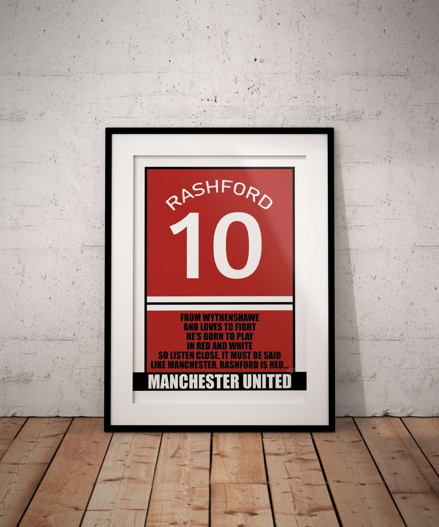 Marcus Rashford Manchester United Football Print