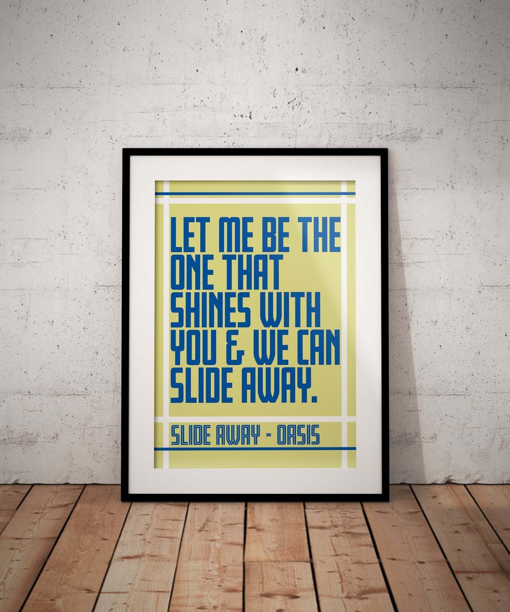 Slide Away Oasis - Art Print - Striped Circle