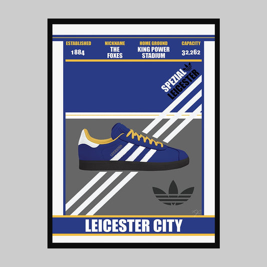 Leicester City Spezial Trainer football print - Striped Circle